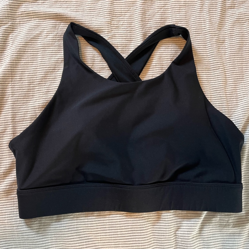 Black Fabletics No Bounce Sports Bra